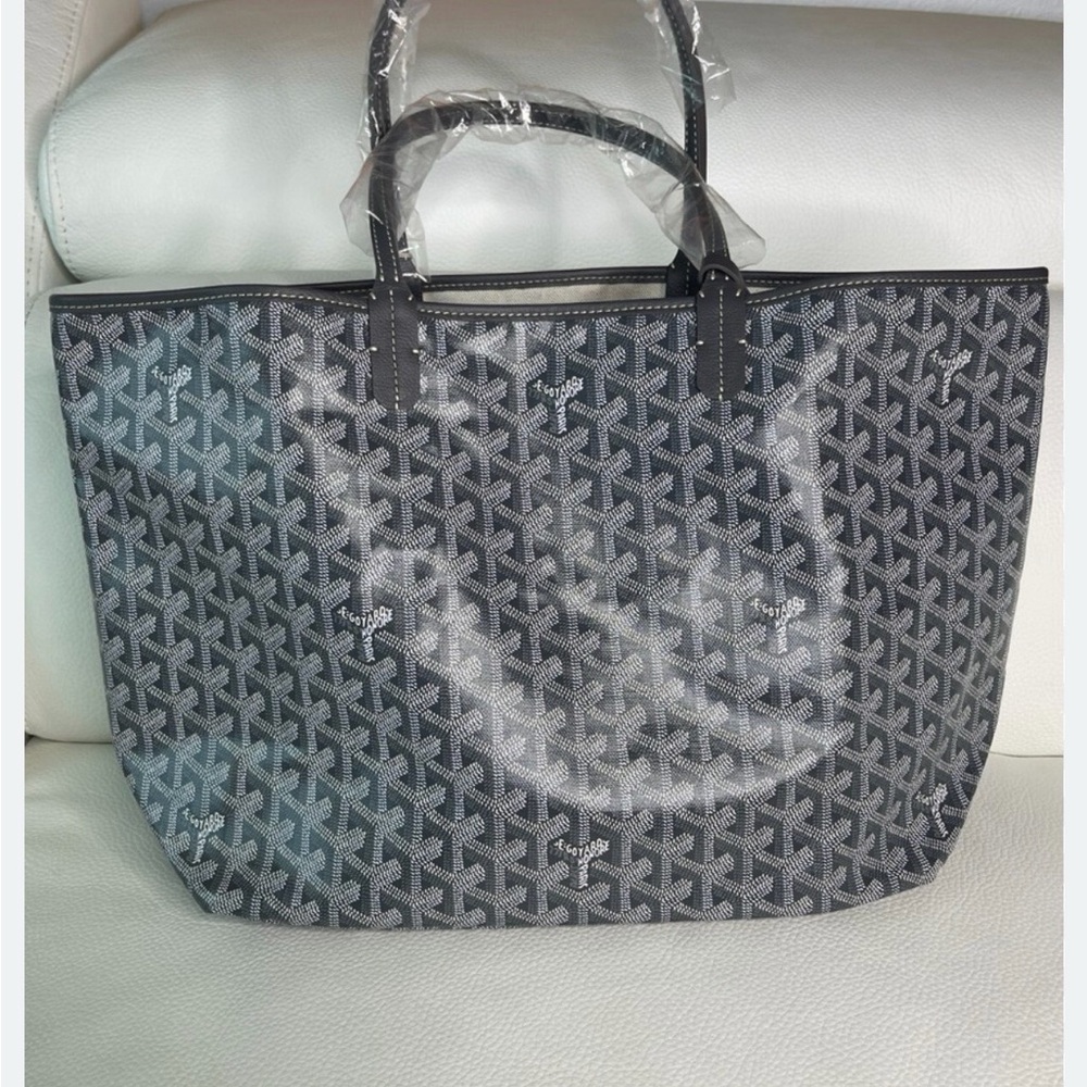 Goyard Gray Tote Bag.Genuine Leather.New
